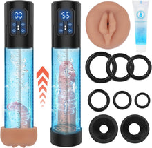 Charger l'image dans la galerie, Pompe à Pénis Sex Toys Homme Masturbeuse - Jouets Sexuels pour la Masturbation Masculine，Sextoy Pompe à Vide Extender avec 4 Modes D'aspiration, Jouet Adulte avec Anneau de Bite et Vagin Réaliste