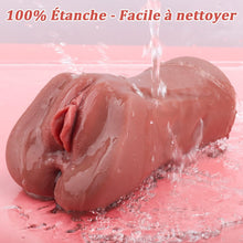 Charger l'image dans la galerie, 2 EN 1 Masturbeuse Homme Masturbateur Réaliste, Poche Chatte Réaliste Vaginette Silicone Anal Sex Toy Masturbateurs Masculins Sextoyse