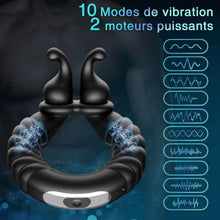 Charger l'image dans la galerie, Sex Toys Anneau Penien - Anneau Homme Sextoyse Couple Plaisir, Anneau Vibrant Pénis Clitoridienne avec 10 Modes de Vibration, Anneaux de Pénis Sextoyse Homme Sex, Anneau Penien Sex Toyspour Pour Homme