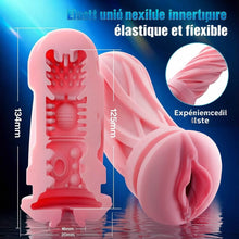Charger l'image dans la galerie, Masturbateur interactif à IA à 360° à chauffage rapide pour hommes, masturbation masculine : jouet sexuel à 5 niveaux d'intensité avec fonction télescopique, insert réaliste amovible