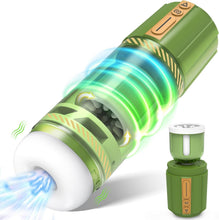 Charger l'image dans la galerie, Masturbateur électrique avec 10 vibrations télescopiques - Fonction de choc rotatif - Jouet sexuel pour les hommes - Jouet sexuel pour homme - Masturbateur de poche avec vagin 3D