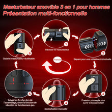 Charger l'image dans la galerie, Sex Toýs Homme Automatique Masturbateur Masculins - Sex Toys Masturbâteur Homme Mains Libres Sextoy Masturbeuse Jouet Adult Sextoyse avec 10 Modes de rotation et Vibration, Sexes Vagin Plaisir Objet