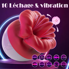 Charger l'image dans la galerie, Vibromasseur pour Femme Clitoridien Puissant Sex Toys avec 10 Modes de Vibration, Sex Toýs Femme Léchage de Langue Sex Toýs Couple, Vibromasseurs Feminin Silencieux de Clitoris et Point G