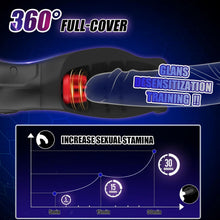 Charger l'image dans la galerie, Masturbateurs Masculins Sex Toys, Automatique Masturbateur Homme avec 5 Modes de léchage de langue rotatifs &amp; 10 Modes de Vibration, Enveloppé à 360° Penisse Vibromasseurs