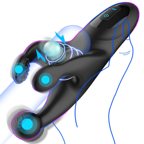 Vibrateur de pénis avec tapotements et vibrations