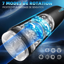 Charger l'image dans la galerie, Masturbeuse Homme Sex Toys, Masturbateurs Masculins Mains Libres avec 7 Modes d'aspiration et 7 Modes de Rotation, Masturbateur Automatique Vaginette Ultra Réaliste Sextoyse Homme Sex Manuels