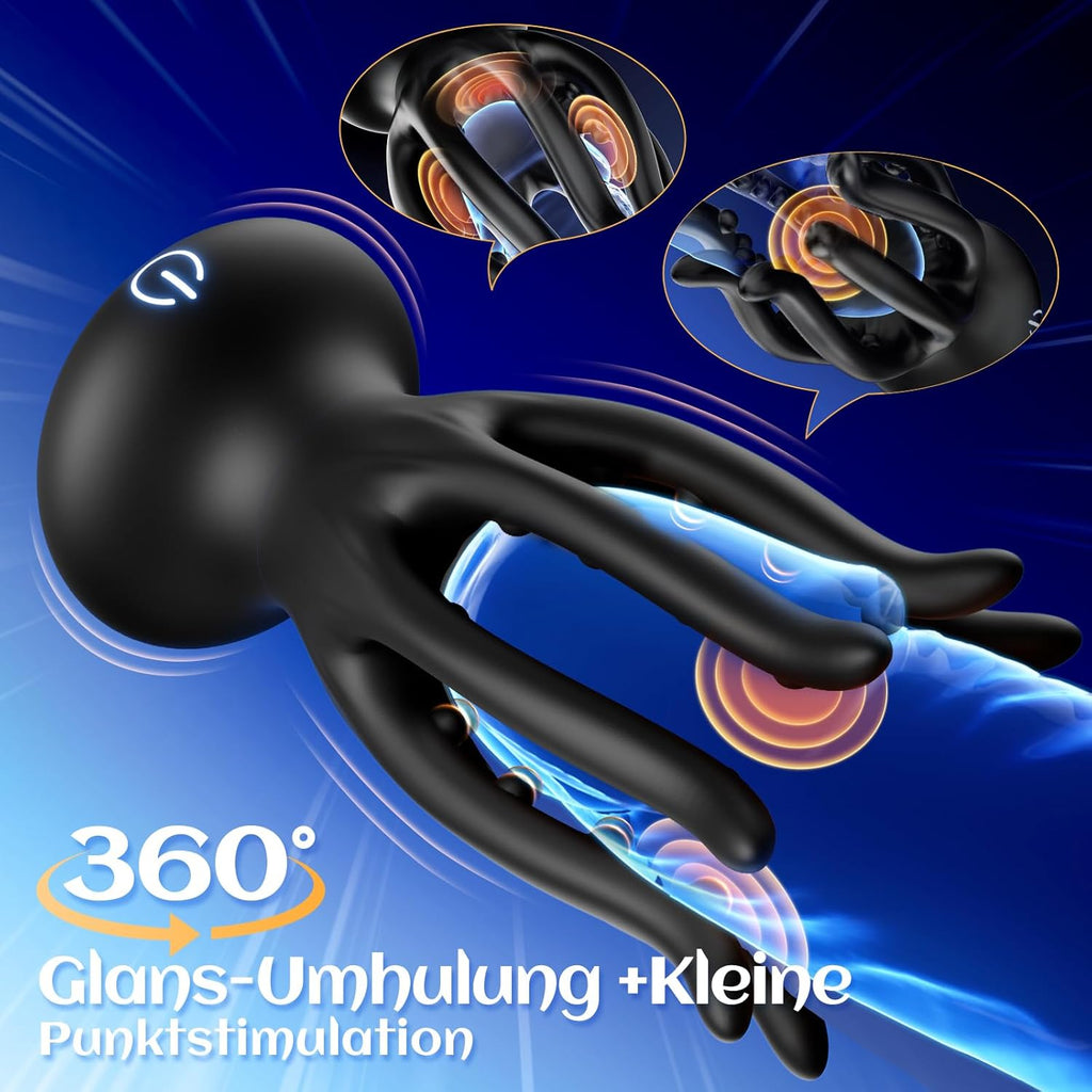 Masturbation pour hommes Vibromasseur pour pénis Stimulation du gland, 10 modes de jouets sexuels pour les couples d'hommes Masturbateurs extrêmes, vibromasseur pour gland Jouets sexuels pour hommes Solo Vibromasseurs de poche Muschi
