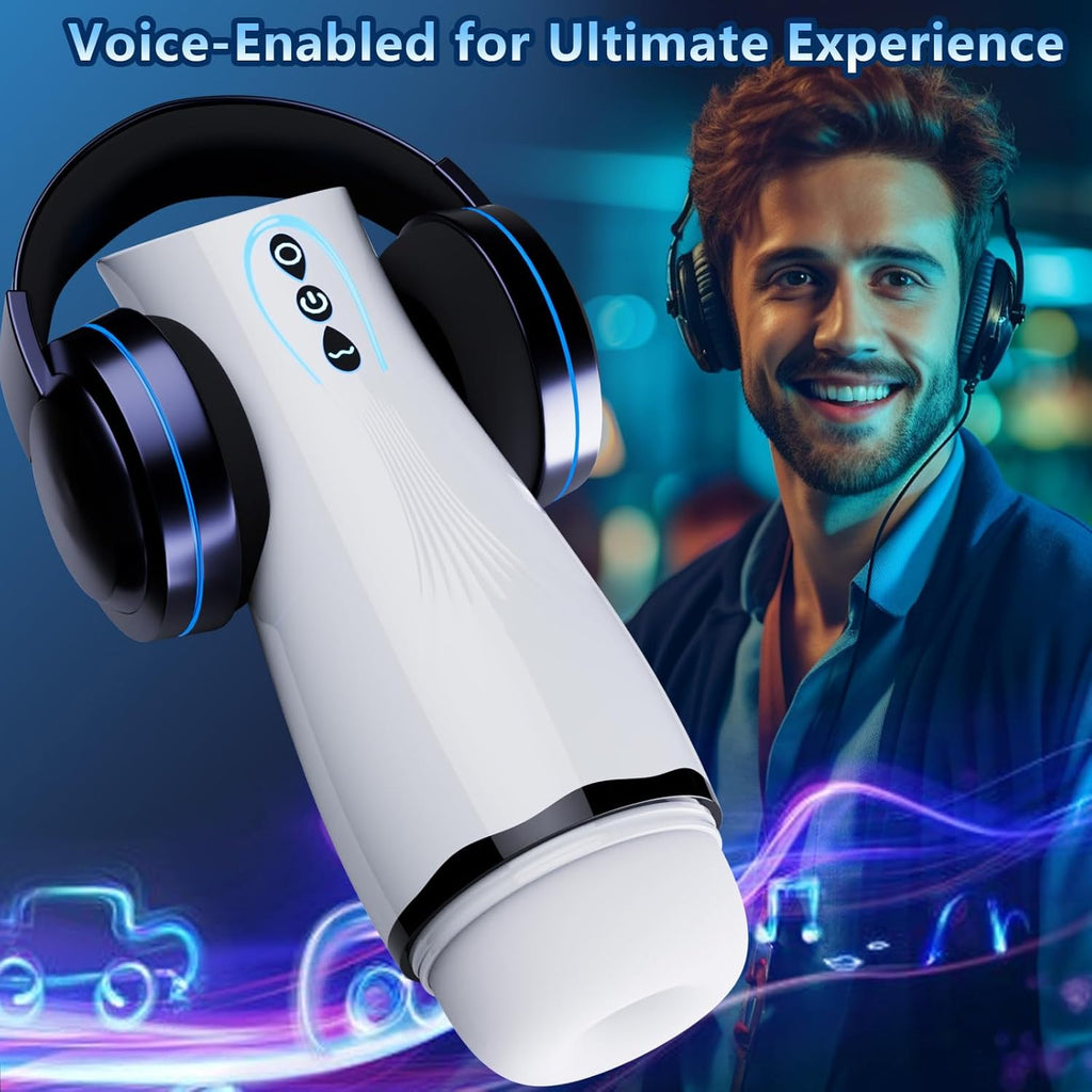 Masturbateurs Masculins Sex Toýs Homme - Masturbateur Homme avec 10 Succion & Vibration & Échappement, Masturbâteur Homme Mains Llibres avec 3D Vaginette Ultra Réaliste, Sex Toys Homme