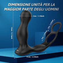 Charger l'image dans la galerie, 3 EN 1 Masseurs de Prostate Vibrant avec Anneau Pénien, Sex Toys Vibromasseurs Homme à Distance avec Télécommandé App, Plug Anale Gode Vibro-masseurs avec 10 Modes de Poussée Vibrant pour Couple