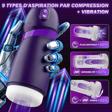 Charger l'image dans la galerie, Masturbateurs Masculins Sex Toýs Homme Vaginette Ultra Réaliste avec 9 Modes vibration Et Succion Masturbâteur Homme Mains Libres Sex Toys APP Control Vibration 3D Silicone Sextoyse Sextoy homme