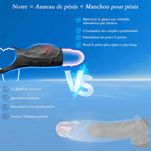 Charger l'image dans la galerie, Anneau Homme Vibrant Sex Toýs Couple, 10 Modes Sextoyse Homme Sex Toys, Sex Toyspour Pour Homme, Anneau Vibrant Pénis Clitoridienne, Anneaux de Pénis Sextoyse Couple Plaisir
