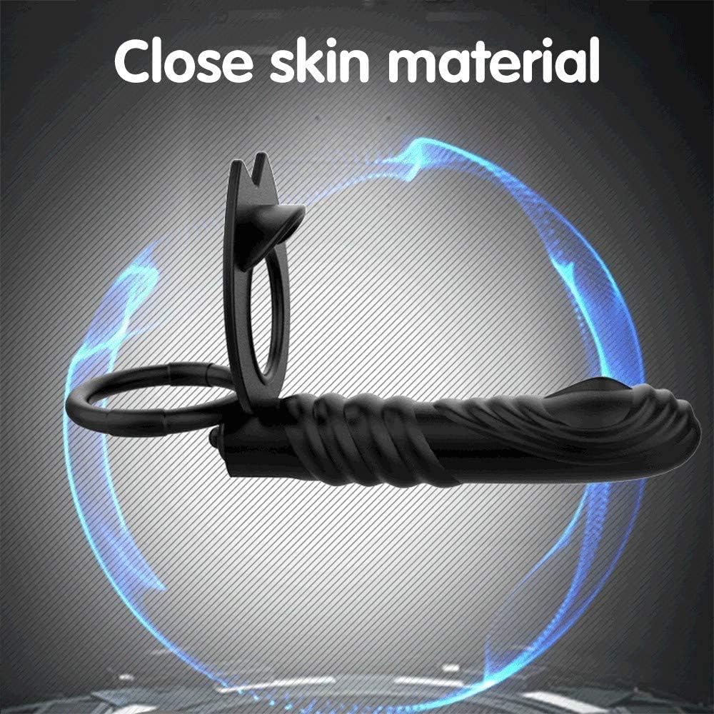 Double Penetrateur Couple Ṥexťờyse Couple Plḁiśir Anneau Vibrant Homme ＰéNIS Pour Couple Stimulateur Femme Ｃlitờridièn Masculin Silen KVD10