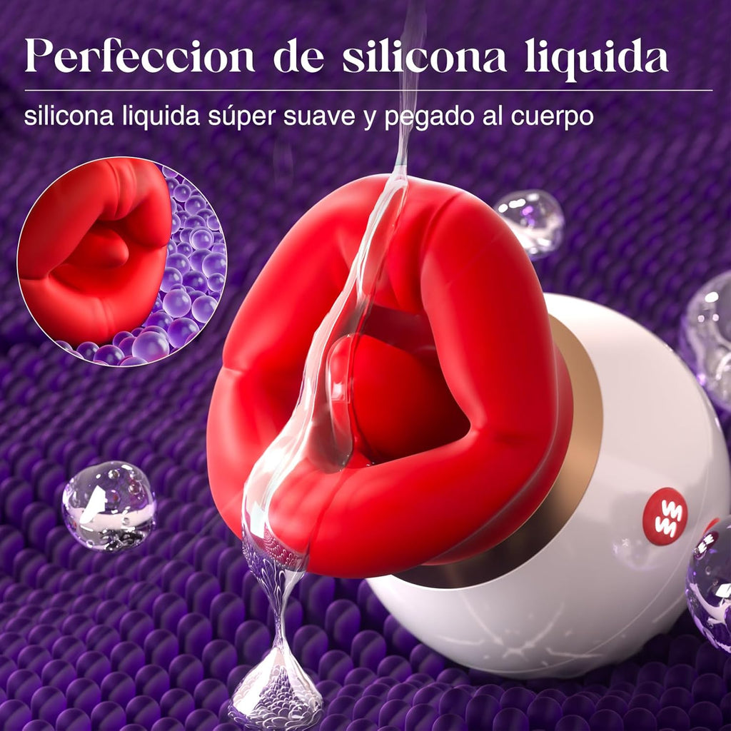 Suceurs de Clitoris Vibromasseurs Feminin mit APP - Sex Toýs Femme Vibromasseur avec 3 Succion, Stimulateur Clitoridien Sex Toys 10 léchage de langue rotation à 360° Jouet Sexualité Couple Vibro