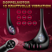 Charger l'image dans la galerie, Plug Anale,Prostate Homme Sex Toýs Anals- Prostate Stimulant Vibrant avec 10 Modes, Gode Plug Anal Vibrant Anneau Vibrant Pénis Homme, Vibromasseurs Homme à Distance Sextoy Homme Couple Plaisir