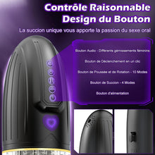 Charger l'image dans la galerie, Masturbateur Masculin Électrique Sex Toys - Masturbateur Masculin Automatique avec 10 Modes de Rotation et Modes de Poussée, Masturbateurs de Pénis avec Mode Rafale, Jouet Sexuel Pour Hommes