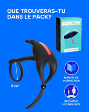 Charger l'image dans la galerie, MySecretCase anneau pénien vibrant – cockring homme, vibromasseur pénien, sextoyse clitoridienne, plaisir sexuel couple, orgasme, sexetoy adulte, stimulation pénis, testicules