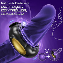 Charger l'image dans la galerie, Anneau Vibrant Pénis Homme Sex Toys - App Vibromasseur Cockringe Hommes Reglable,Sex Toýs Homme Anneaux de Pénis avec 10 Modes de Vibration,Sextoy Objet Sexuelle Adulte Couple pour faire L'amour