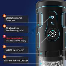Charger l'image dans la galerie, Masturbeuse Homme Sex Toys Masturbateurs Masculins avec 5 Modes Télescopique et Rotatif et 5 Modes de Vibration, Masturbateur Homme Vaginette Silicone Sextoy Homme