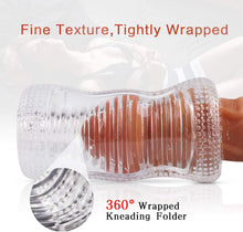 Charger l'image dans la galerie, Masturbâteur pour Homme, Coupe du Masturbateur Masculin Transparent Érotiques Entraîneur de Pénis, Cavité Buccale Vaginal Texture 2 Trous Masturbâteurs Jouet Sexuel pour Homme