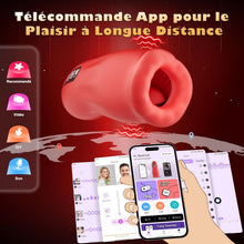 Charger l'image dans la galerie, Sex Toýs Homme Masturbateur Homme - Sextoy Masturbâteur Masculins Mains Libres, Vibro Vaginette Branleur Toys mit 9 Modes de Vibration &amp; 3 Modes de Succion Va et Vient, Suceur de Pénis Jouet Adulte