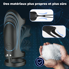 Charger l'image dans la galerie, Anneaux de Pénis Sex Toys, Silicone Anneau Penien - Anneau Homme Vibrant avec 9 Modes de Vibration pour homme, Cockring Sex Toýs Couple à Distance, Jouets Pour Améliorer les Performances Sexuelles