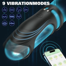 Charger l'image dans la galerie, Anneaux de Pénis Sex Toys, Silicone Anneau Penien - Anneau Homme Vibrant avec 9 Modes de Vibration pour homme, Cockring Sex Toýs Couple à Distance, Jouets Pour Améliorer les Performances Sexuelles
