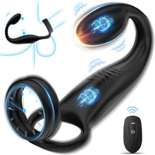 Charger l'image dans la galerie, Vibromasseurs Sex Toys Couple - Anneau Penien Homme Toýs Pénis Vibrant Retardant d'éjaculation avec 10 * 10 Modes de Vibration, Sextoyse Plug Anal pour Gay Stimulateur Prostate,Masculins Plugs Anus