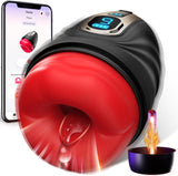 Masturbateurs Masculins Sex Toys avec 9 Modes de Vibration, Sex Toýs Homme Vibromasseur pour Pénis avec Contrôle par Application et Bâton Chauffant Vaginette Masturbateur Homme