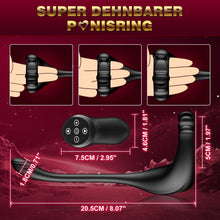 Charger l'image dans la galerie, Plug Anale,Prostate Homme Sex Toýs Anals- Prostate Stimulant Vibrant avec 10 Modes, Gode Plug Anal Vibrant Anneau Vibrant Pénis Homme, Vibromasseurs Homme à Distance Sextoy Homme Couple Plaisir