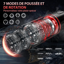 Charger l'image dans la galerie, Masturbâteur Homme Mains Libres Vibromasseur Sextoy Homme, 7 Télescopiques &amp; Rotation Masturbateur Automatique Masculin Sextoyse Homme Sexmasturbâteur, 3D Soft Vaginette Masturbâteur Succion Sex Toys