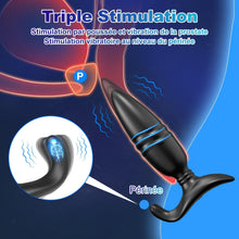 Charger l'image dans la galerie, Plug Anus Vibromasseurs Sex Toys - Masseurs de Prostate Vibrant Sex Toýs Couple Homme, Vibrateur Anal Télécommandé Gode Homme pour Gay Sextoyse Couple Plaisir Homme Sex avec 9 Poussée &amp; Vibration