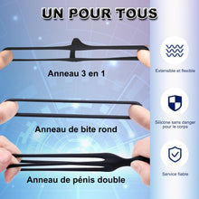 Charger l'image dans la galerie, Anneaux de Pénis Triangle pour Homme Couples, Mecofy Silicone Anneaux Péniens Jouets Pour Améliorer les Performances Sexuelles, Plus Dur et Plus Fort 5 pièces