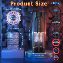 Charger l'image dans la galerie, Sex Toys Masturbeuse Homme Mains Libres - Masturbateurs Masculins Plaisir avec 4 Modes de Succion et 10 Modes de Rétractation et de Rotation, Automatique Sextoyse pour Gay Couples, Anneau Penien
