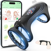 Charger l'image dans la galerie, Anneaux de Pénis Sex Toys, Silicone Anneau Penien - Anneau Homme Vibrant avec 9 Modes de Vibration pour homme, Cockring Sex Toýs Couple à Distance, Jouets Pour Améliorer les Performances Sexuelles