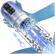 Charger l'image dans la galerie, Penis Pump Realistic Electric Stroker with 7 Sucking Vibrating Thrusting Rotating Licking