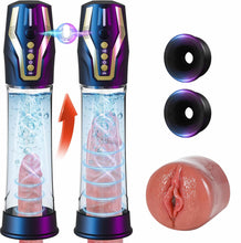 Charger l'image dans la galerie, Pompes à Pénis Vaginette Masturbateur Automatique - Contrôle Vocal Pompe Penis Sex Toýs Homme avec 4 Modes d'aspiration &amp; 4 Modes de Pompage, Masturbateurs Masculins Pompe a Penis Masturbeuse Homme