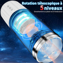 Charger l'image dans la galerie, Masturbeuse Homme，Masturbateurs Masculins，Avec 10 Modes de Vibration et 5 Modes de Succion ，Piston Rétractable et rotatif au Niveau du Gland，Masturbateur Automatique