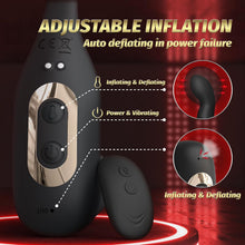 Charger l'image dans la galerie, Plug Anal Sex Toys Vibromasseur pour Homme avec Gonflage Automatique et 10 Modes de Vibration, Masseurs de Prostate Vibrant avec Anneau Pénien et Télécommande, 3 in 1 Sex Toýs Homme Gode Anal