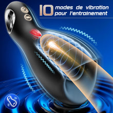Charger l'image dans la galerie, Masturbateurs Masculins Sex Toys, Automatique Masturbateur Homme 3D Vaginette Sextoy, Masturbeuse Homme avec 5 Modes pour lécher la langue&amp;10 Modes de Vibration, Enveloppé à 360° Penisse Vibromasseurs