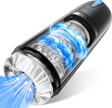 Charger l'image dans la galerie, Masturbeuse Homme Sex Toys, Masturbateurs Masculins Mains Libres avec 7 Modes d'aspiration et 7 Modes de Rotation, Masturbateur Automatique Vaginette Ultra Réaliste Sextoyse Homme Sex Manuels