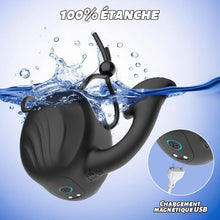 Charger l'image dans la galerie, Sex Toýs Homme Vibromasseur Masseurs de Prostate Anal Plug Anneau Pénien Retardateur 10 Mode Entraînement du Gland éjaculation Retardée Stimulateur Testiculaire Convient aux Hommes et aux Femmes
