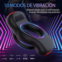 Charger l'image dans la galerie, Anneau Penien - Anneau Homme Vibrant Sex Toys, Anneaux de Pénis Sex Toýs Couple Vibromasseurs pour Homme, Double Anneau Pénis avec Télécommande et APP, Stimulateur Clitoridien pour Couple Sex Toy