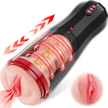 Charger l'image dans la galerie, Masturbeuse Homme avec vagin réaliste, Masturbateurs Masculins Mains Libres avec 5 Modes d'aspiration et 7 Modes de Vibrant, Masturbateur Homme Automatique Vaginette Ultra Réaliste Homme Sex Toys