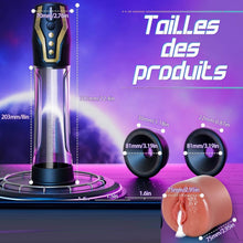 Charger l'image dans la galerie, Pompes à Pénis Vaginette Masturbateur Automatique - Contrôle Vocal Pompe Penis Sex Toýs Homme avec 4 Modes d'aspiration &amp; 4 Modes de Pompage, Masturbateurs Masculins Pompe a Penis Masturbeuse Homme