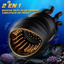 Charger l'image dans la galerie, Masturbateur pour Hommes avec Stimulation du Gland, Jouet Sexuel Vibrant 10 Modes, Set de Vibrateurs pour Sexe Oral et Solitaire, Jouet pour Couples, Poche Moulante