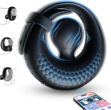 Charger l'image dans la galerie, Cock Ring Vibromasseurs Sextoy Homme avec 10 Vibrations, Anneau Penien - Anneau Homme Réglable APP Anneau Vibrant Pénis Clitoridienne Jouet Sexualité Couple