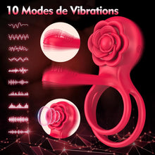 Charger l'image dans la galerie, Sex Toys Anneaux de Pénis Set - 3 en 1 Anneau Vibrant Pénis - Anneau Homme Sextoyse Couple Plaisir 10 Modes Vibromasseurs Pour Homme Cockringe Sextoyse Homme Sex