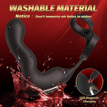 Charger l'image dans la galerie, Plug Anal Sex Toys Vibromasseur pour Homme avec Gonflage Automatique et 10 Modes de Vibration, Masseurs de Prostate Vibrant avec Anneau Pénien et Télécommande, 3 in 1 Sex Toýs Homme Gode Anal
