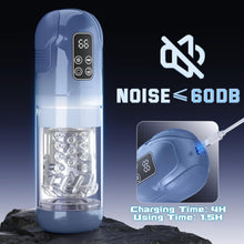 Charger l'image dans la galerie, Penis Pump Realistic Electric Stroker with 7 Sucking Vibrating Thrusting Rotating Licking