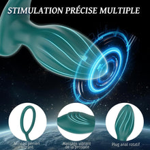 Charger l'image dans la galerie, Plug Anus Vibromasseurs avec Anneau Pénien Sex Toys - Vibrateur Anal 10 modes, Prostate Vibrant Sex Toýs Couple Homme, Gode Homme pour Gay Sextoyse Couple Plaisir Homme avec Telecommande APP